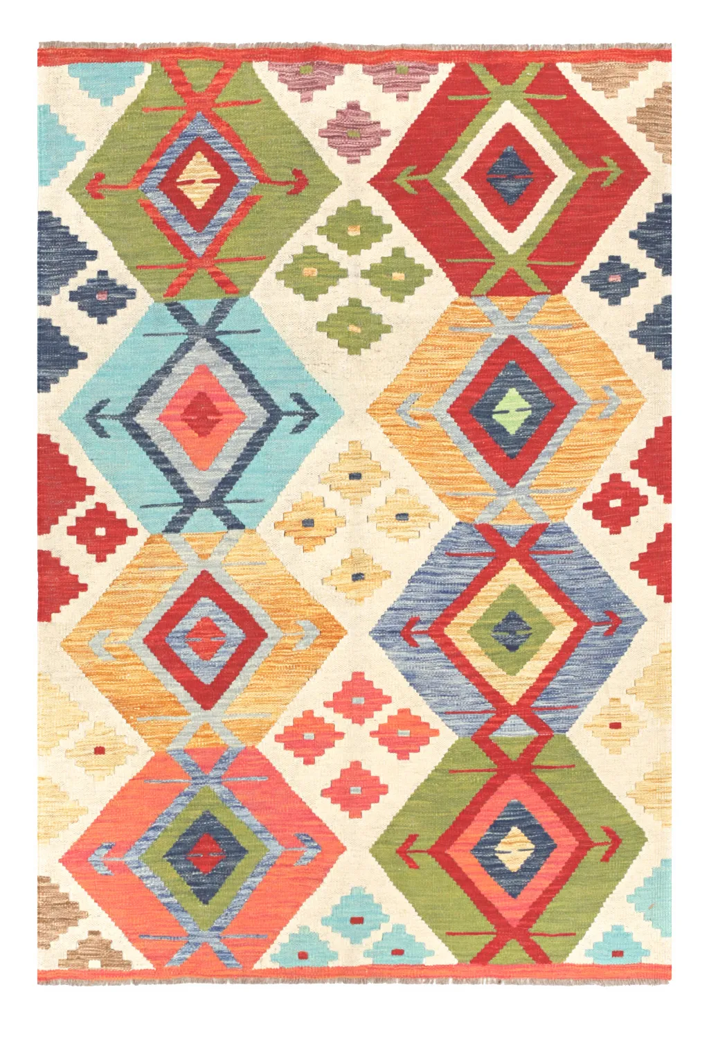 Orientálny Koberec - Vegi Kelim Hand Woven - 114 x 172 cm
