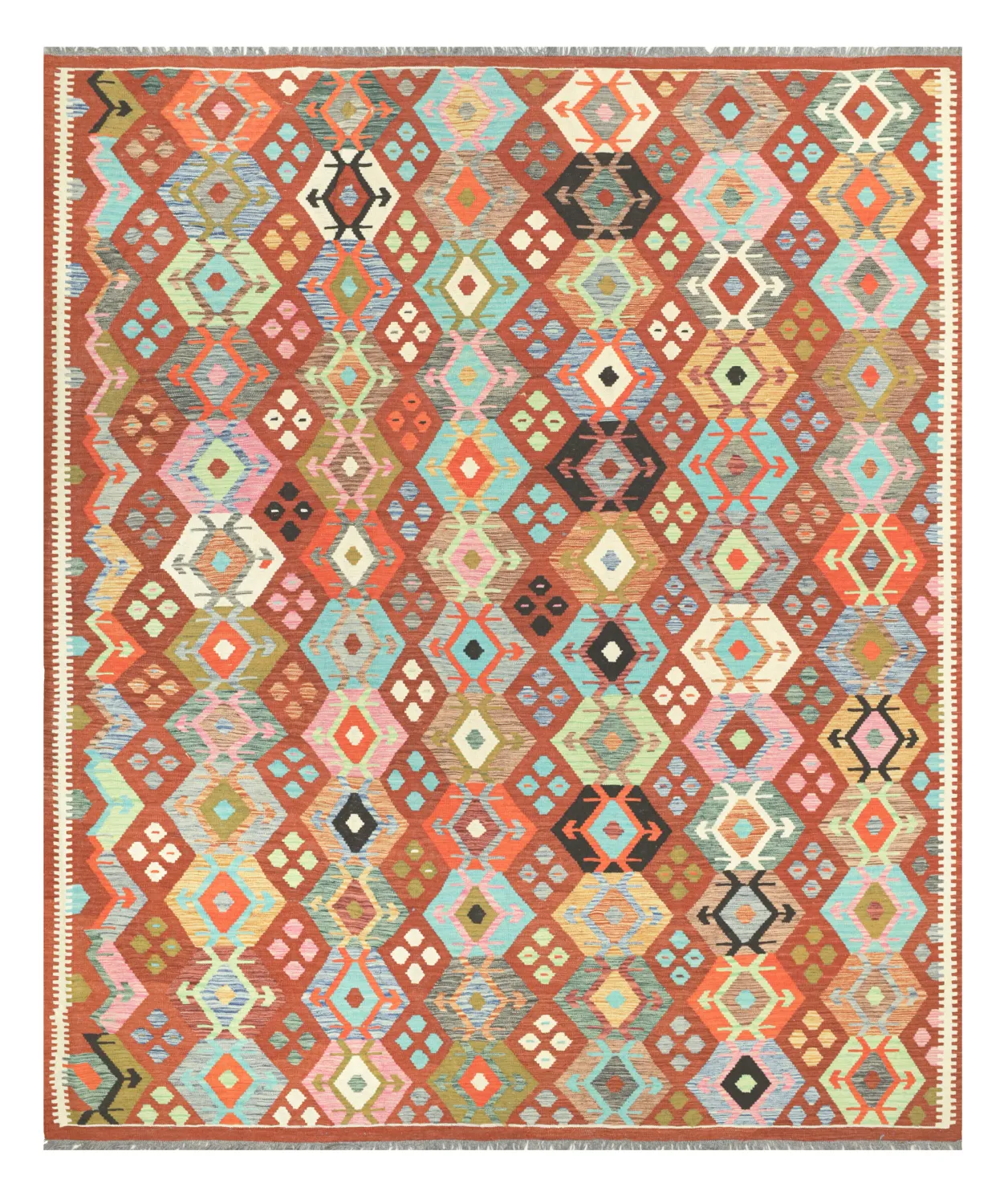 Orientálny Koberec - Vegi Kelim Hand Woven - 253 x 295 cm