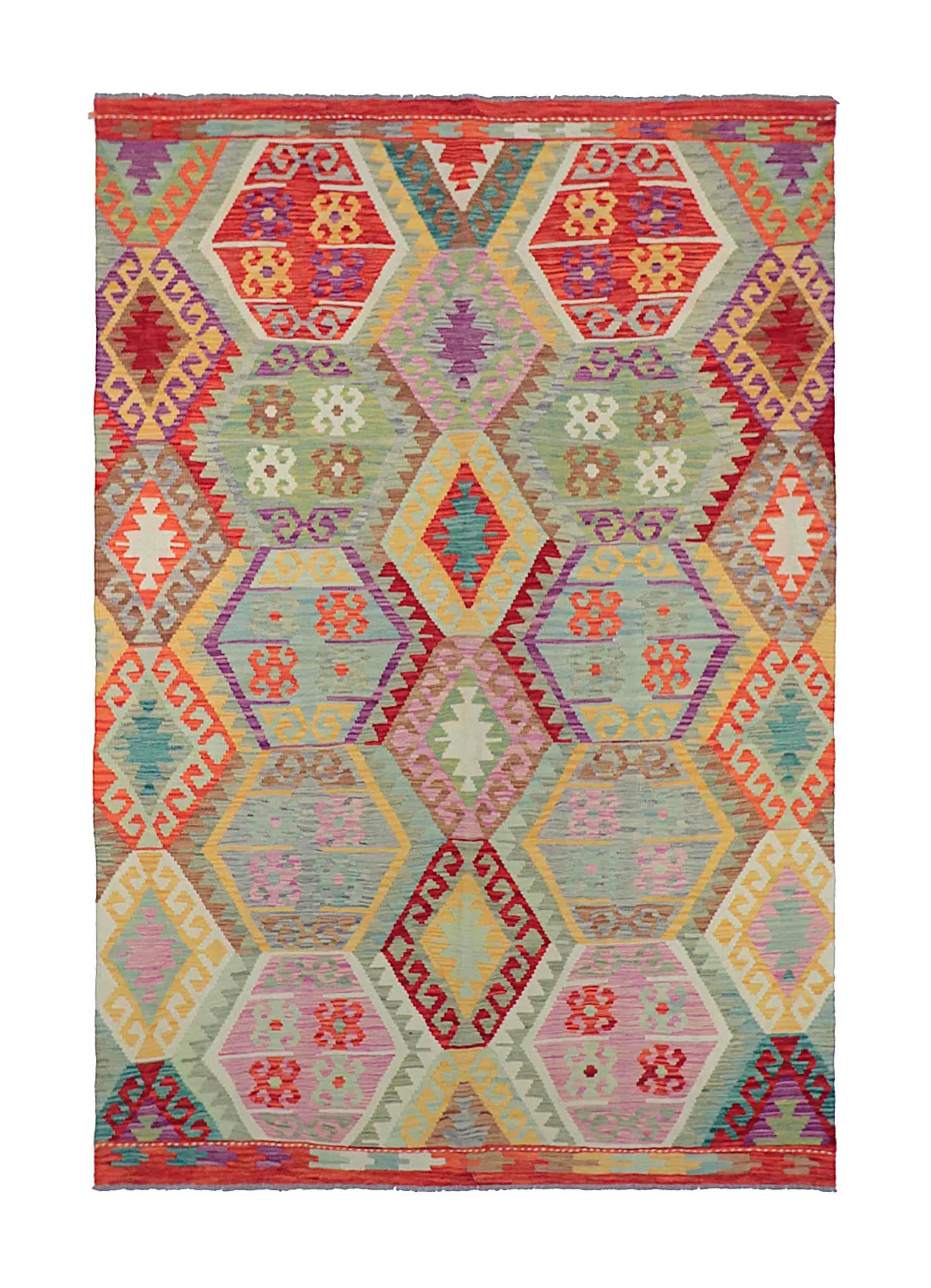 Orientálny Koberec - Vegi Kelim Hand Woven - 172 x 256 cm