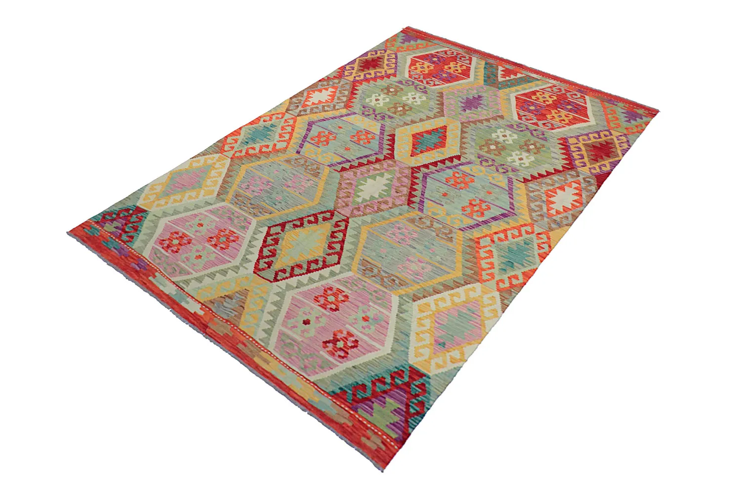 Orientálny Koberec - Vegi Kelim Hand Woven - 172 x 256 cm