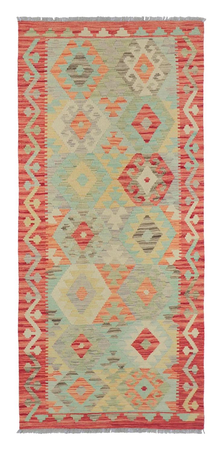 Orientálny Koberec - Vegi Kelim Hand Woven - 88 x 199 cm