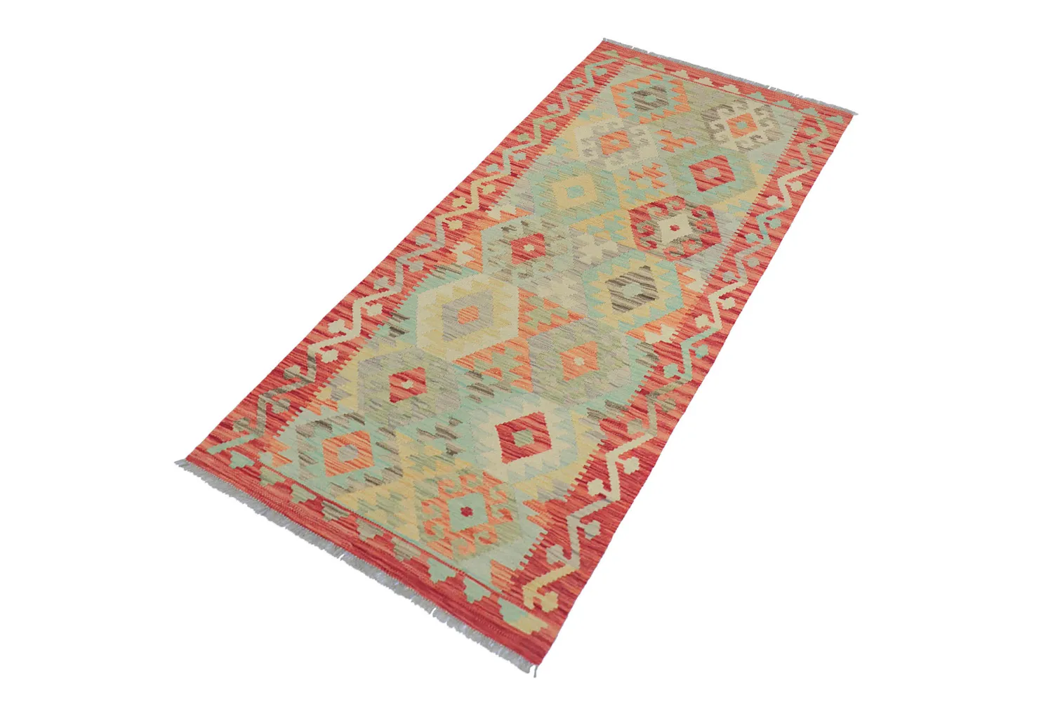 Orientálny Koberec - Vegi Kelim Hand Woven - 88 x 199 cm