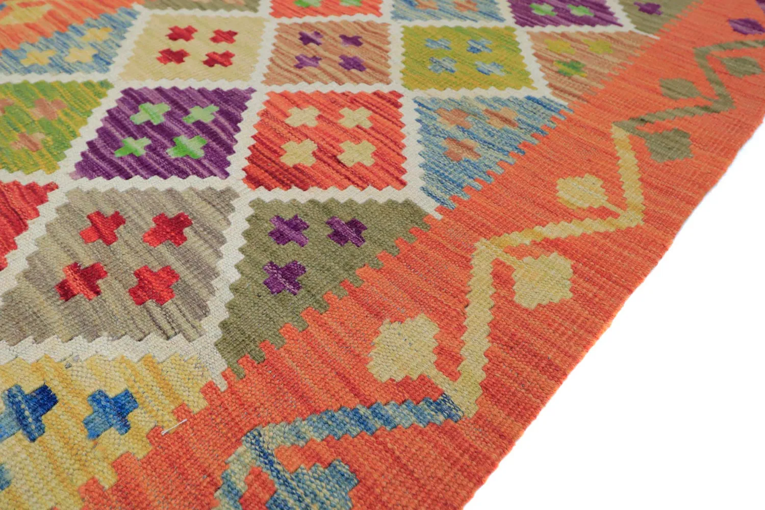 Orientálny Koberec - Vegi Kelim Hand Woven - 79 x 298 cm