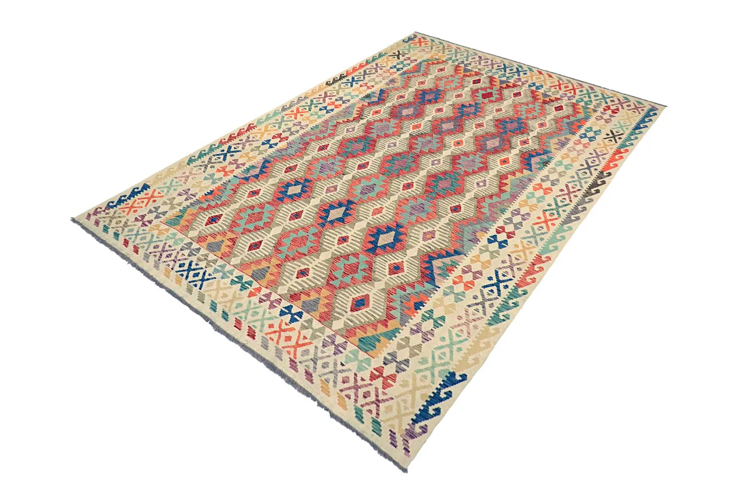Orientálny Koberec - Vegi Kelim Hand Woven - 202 x 293 cm