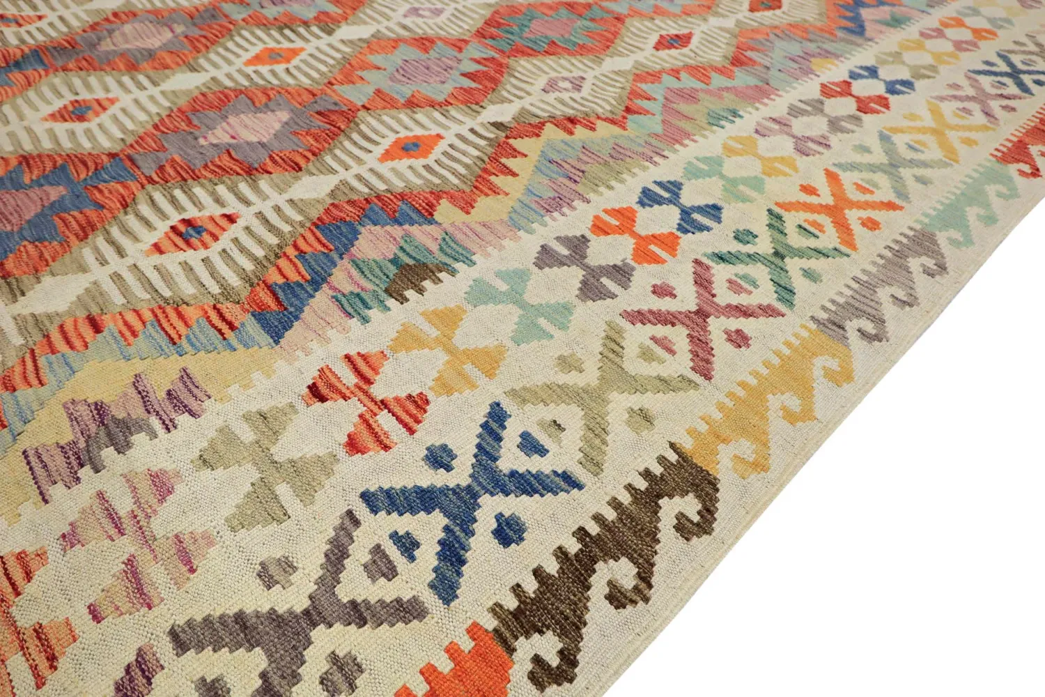 Orientálny Koberec - Vegi Kelim Hand Woven - 202 x 293 cm
