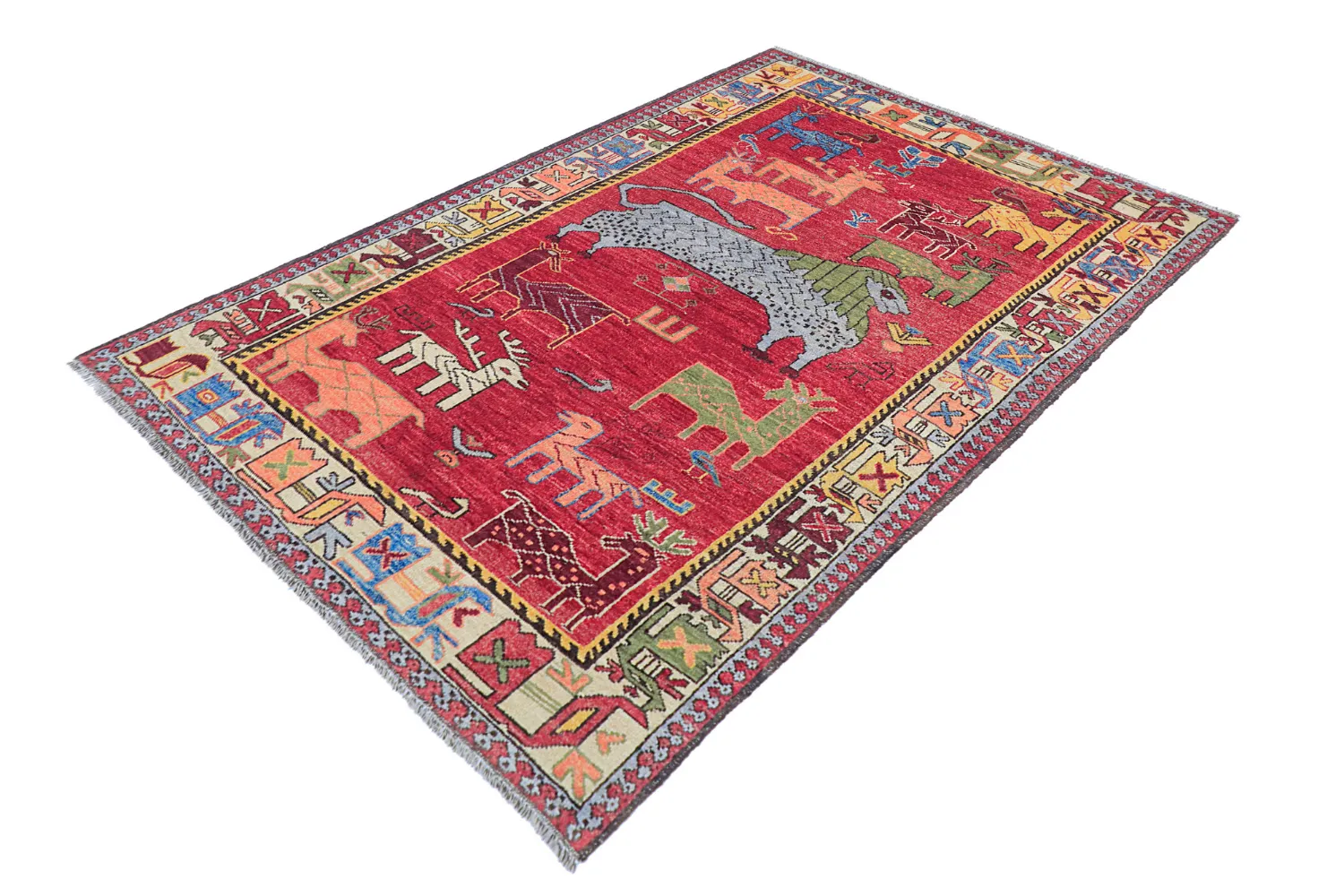Orientálny Koberec - Tribal Hand Knotted - 153 x 213 cm