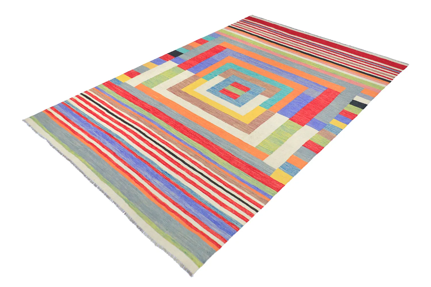 Orientálny Koberec - Kelim Hand Woven - 205 x 299 cm
