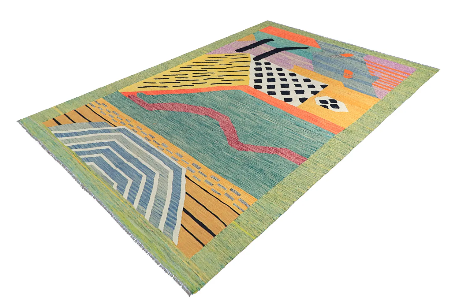 Orientálny Koberec - Kelim Hand Woven - 199 x 302 cm