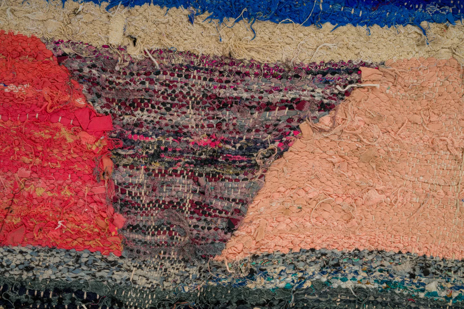 Koberec Berbere Marocký Boucherouite 135 x 270 cm