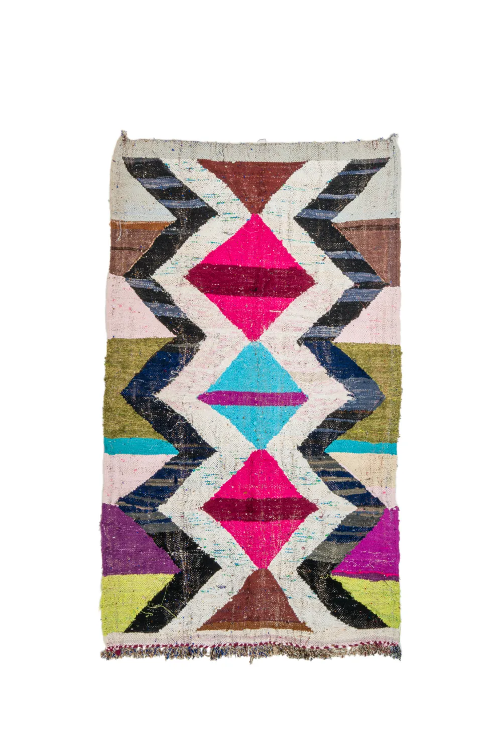 Koberec Berbere Marocký Boucherouite 135 x 230 cm