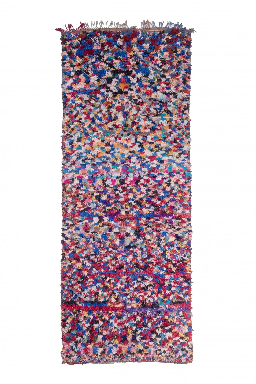 Marocký berberský koberec Boucherouite 370 x 145 cm