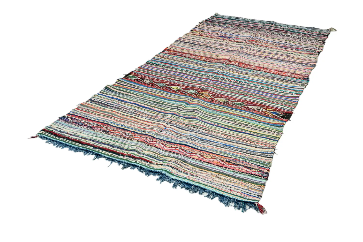 Koberec Berbere Marocký Boucherouite 150 x 340 cm