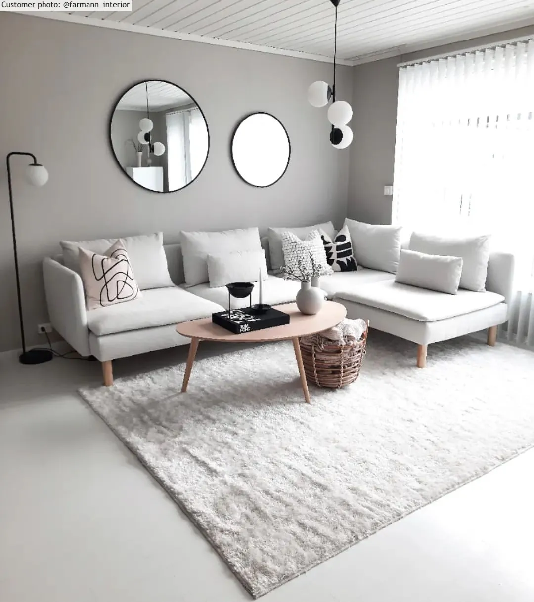 Koberce s chlpatým povrchom - Cosy (biela)