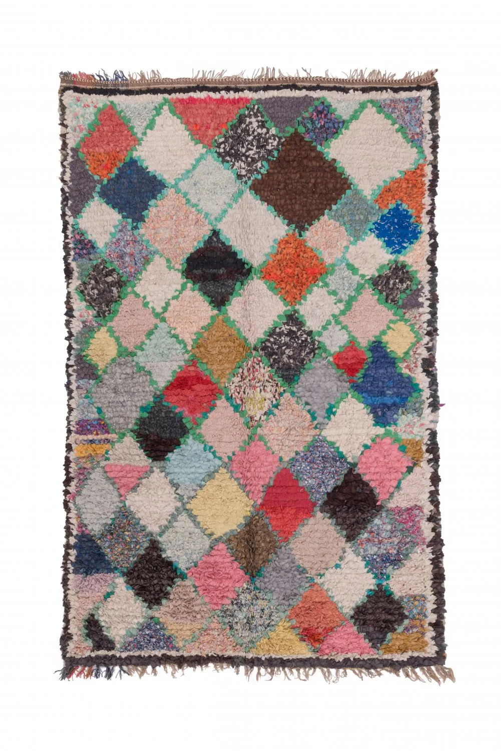 Marockansk Boucherouite-matta 230 x 145 cm