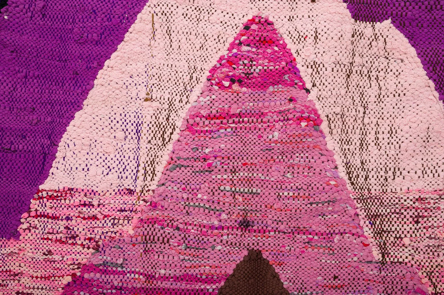 Koberec Berbere Marocký Boucherouite 140 x 250 cm