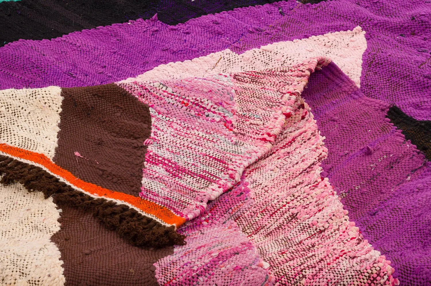 Koberec Berbere Marocký Boucherouite 140 x 250 cm