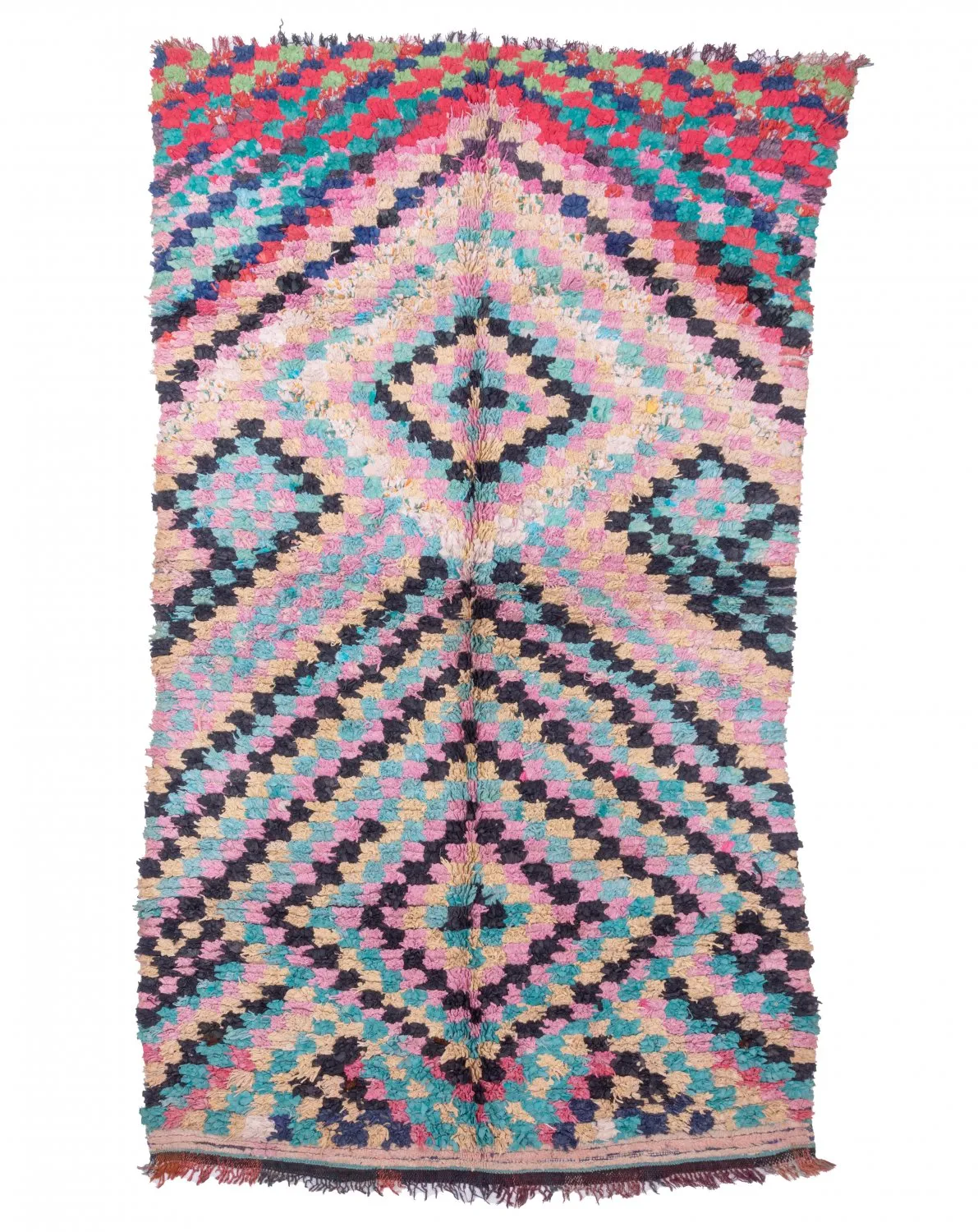 Marockansk Boucherouite-matta 240 x 140 cm