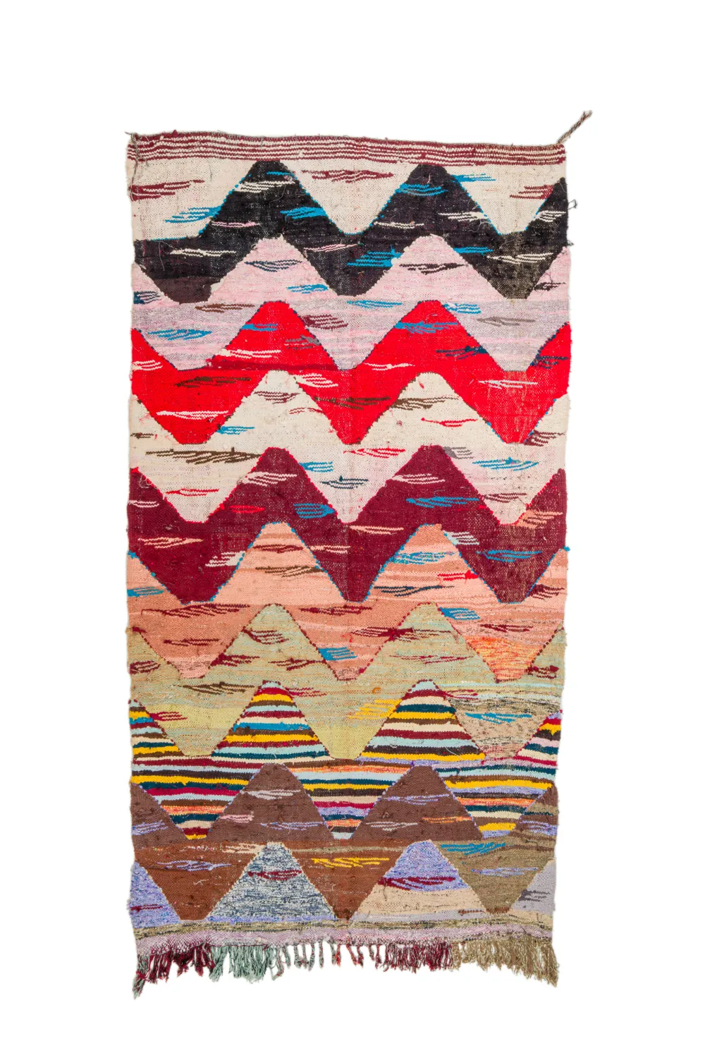 Koberec Berbere Marocký Boucherouite 160 x 295 cm