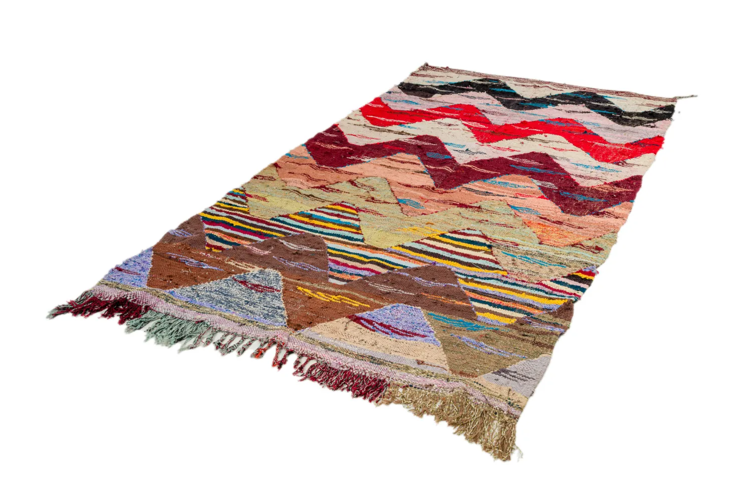 Koberec Berbere Marocký Boucherouite 160 x 295 cm