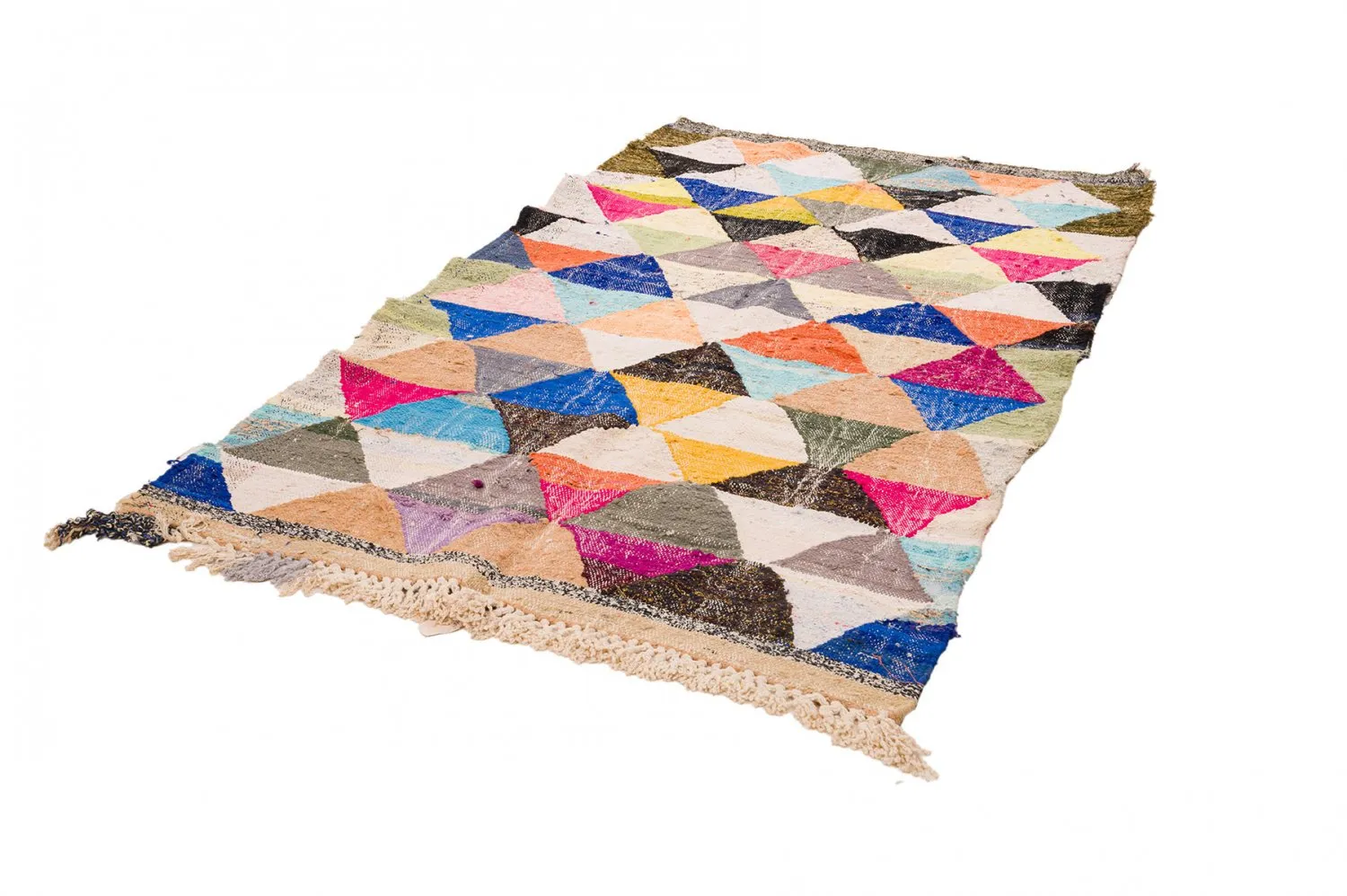 Koberec Berbere Marocký Boucherouite 135 x 230 cm