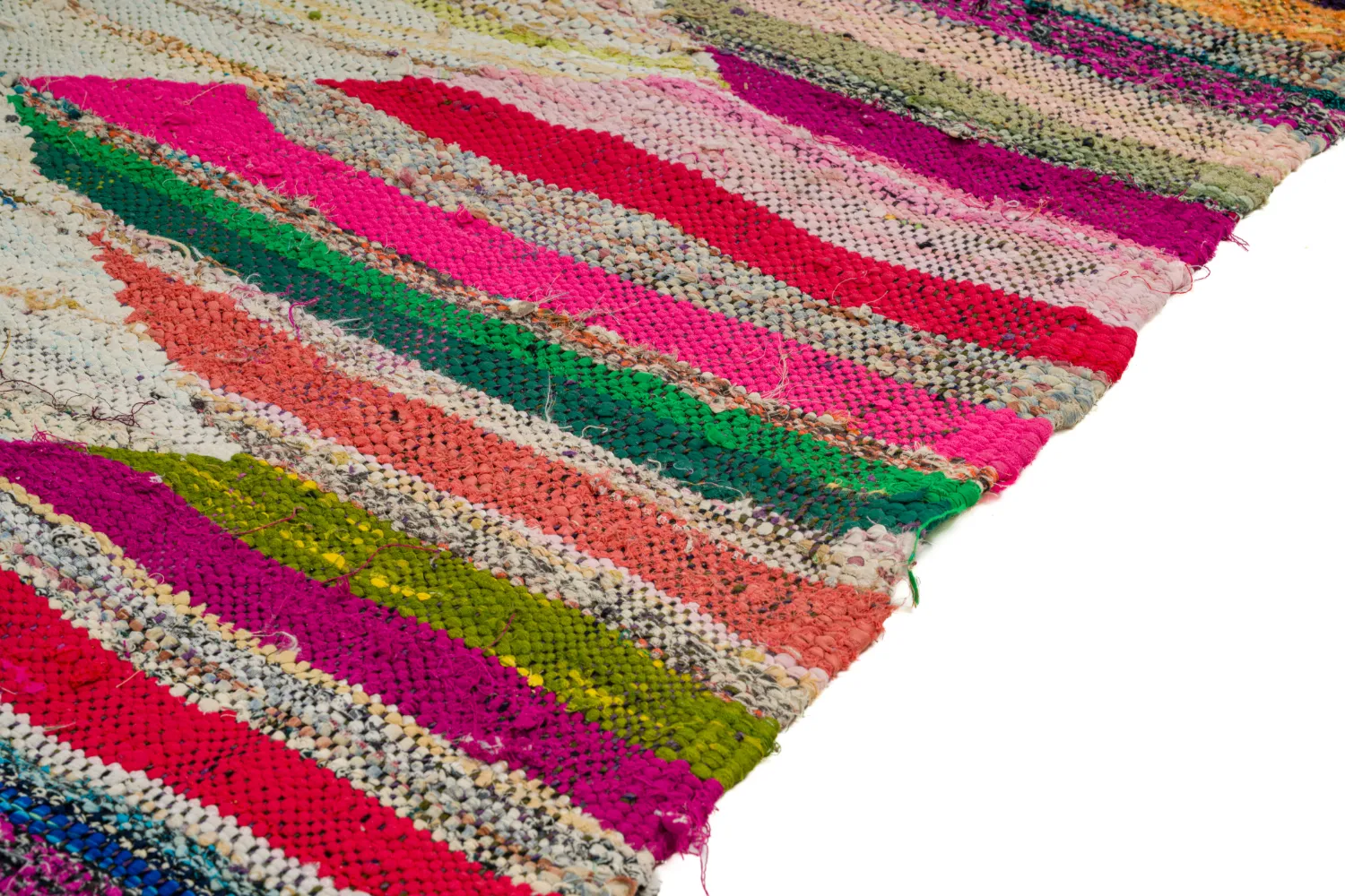 Koberec Berbere Marocký Boucherouite 140 x 255 cm