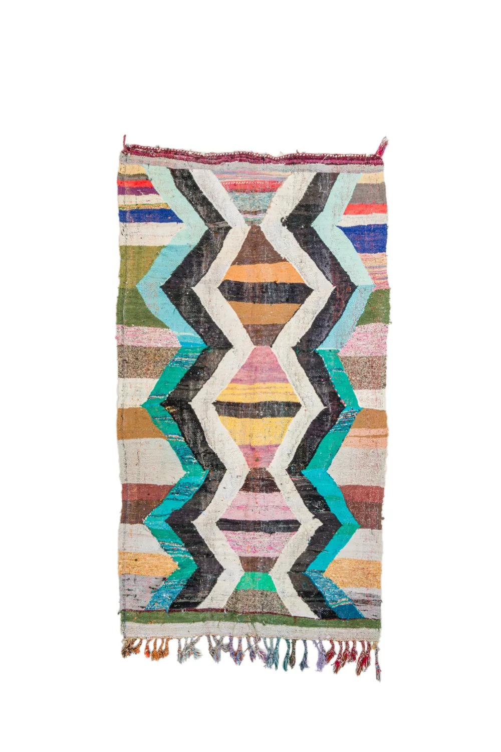 Koberec Berbere Marocký Boucherouite 135 x 245 cm