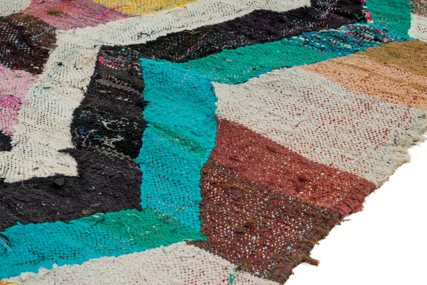 Koberec Berbere Marocký Boucherouite 135 x 245 cm