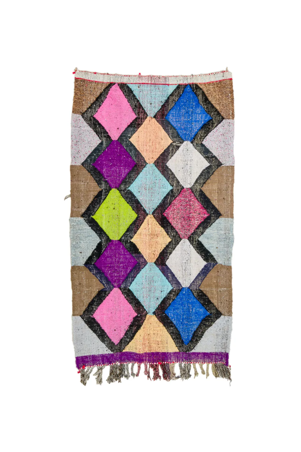 Koberec Berbere Marocký Boucherouite 135 x 230 cm