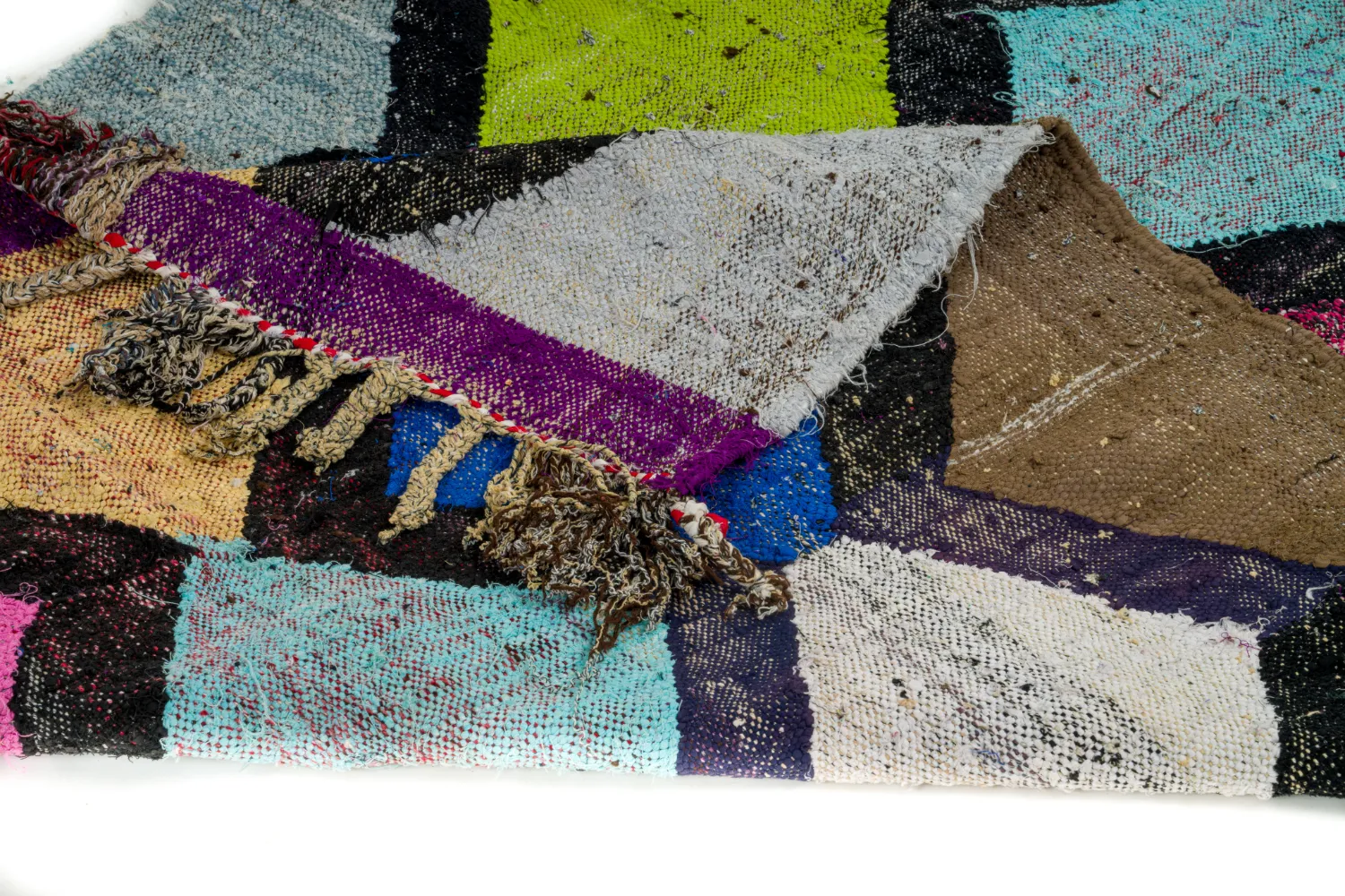 Koberec Berbere Marocký Boucherouite 135 x 230 cm