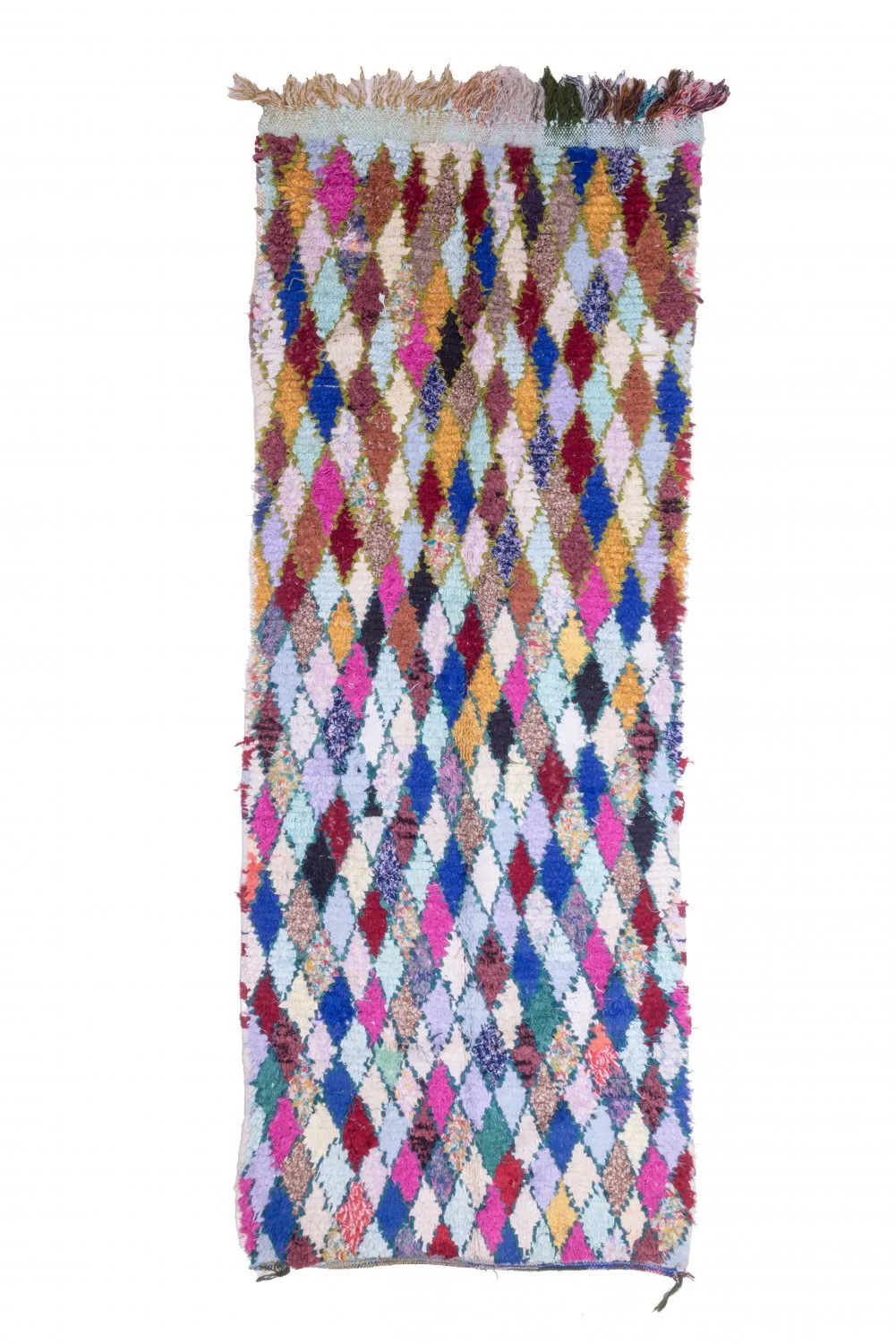 Marockansk Boucherouite-matta 280 x 105 cm