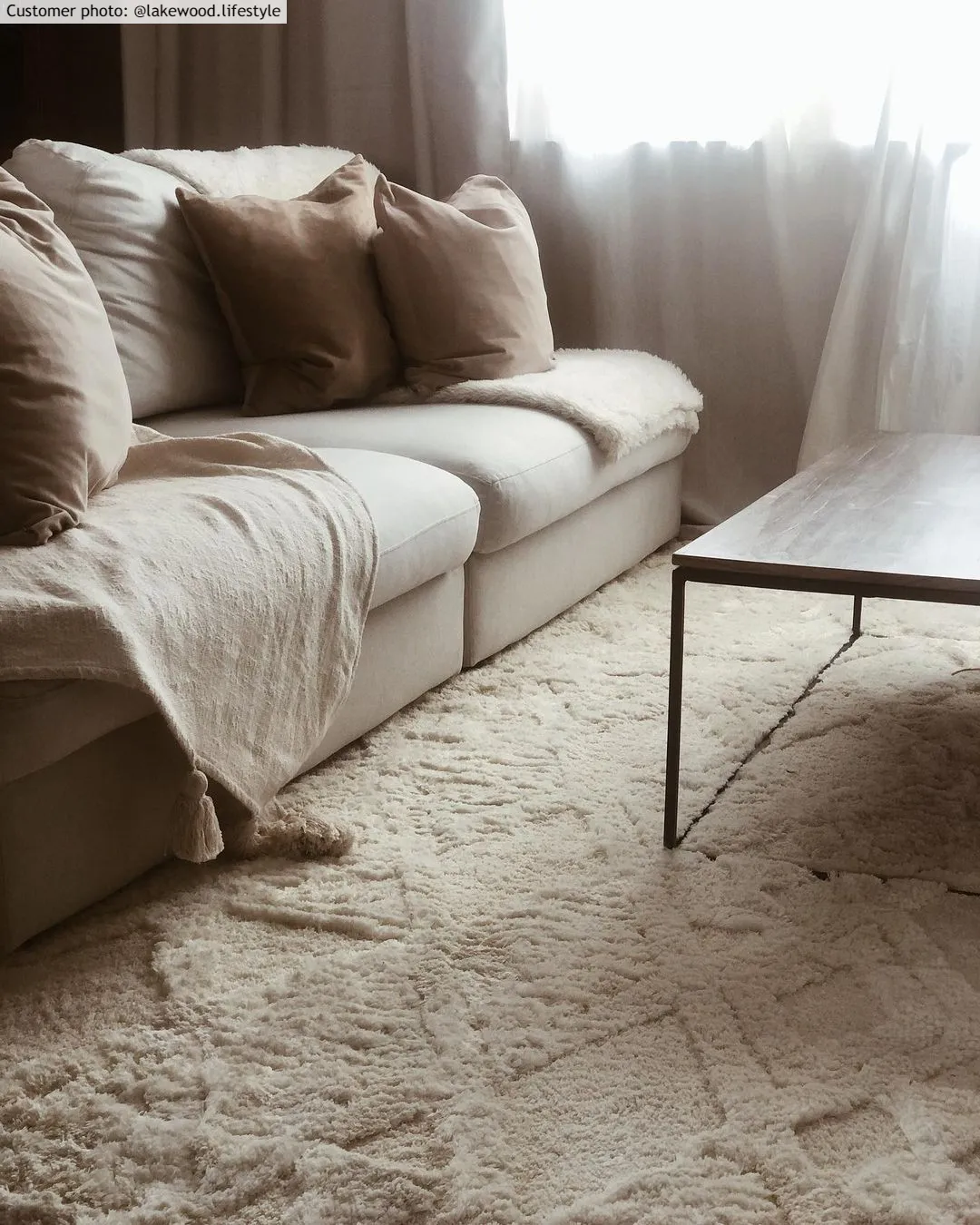 Koberce s dlhým vlasom - Rostock (offwhite)