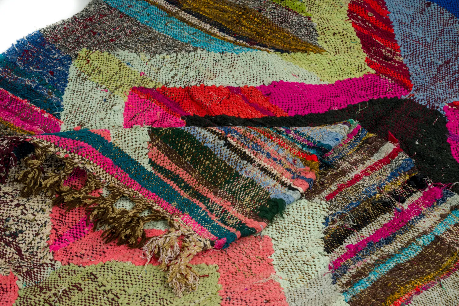 Koberec Berbere Marocký Boucherouite 125 x 225 cm