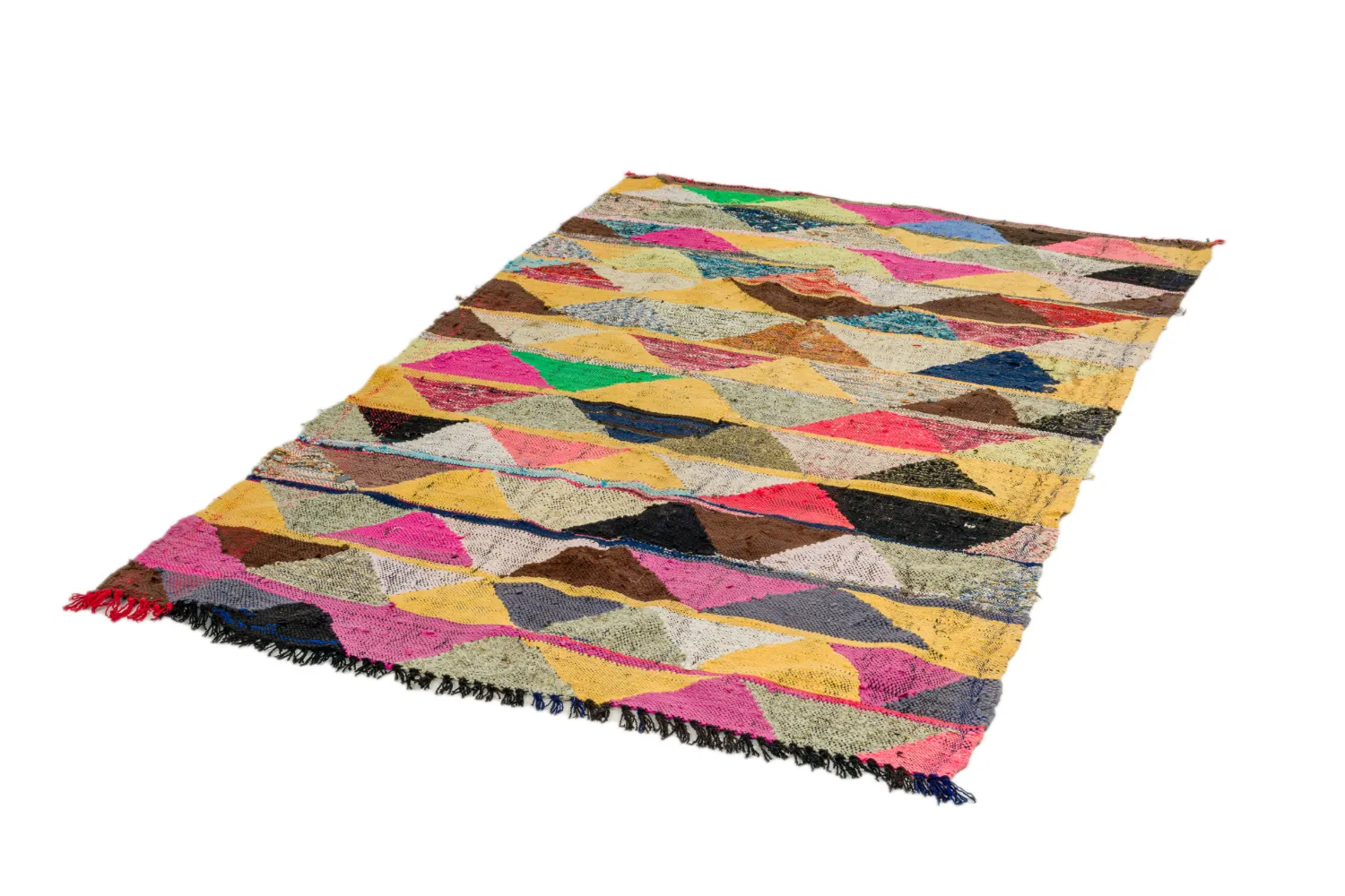 Koberec Berbere Marocký Boucherouite 140 x 230 cm