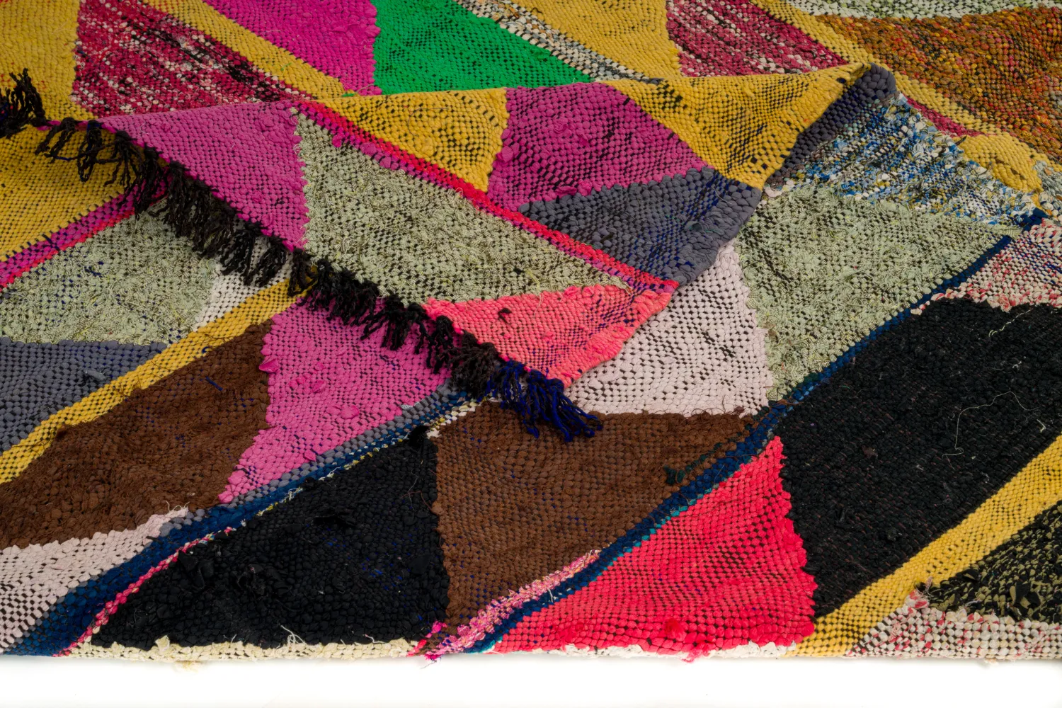 Koberec Berbere Marocký Boucherouite 140 x 230 cm