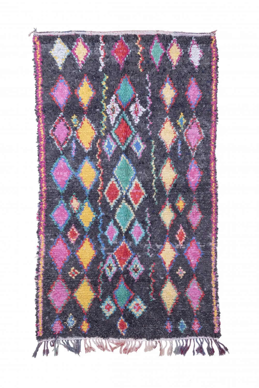 Marockansk Boucherouite-matta 240 x 135 cm