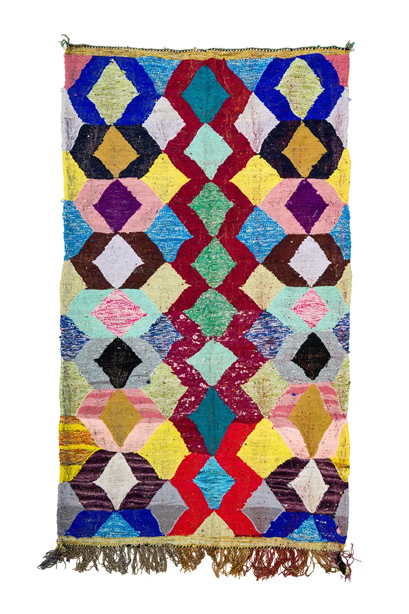 Koberec Berbere Marocký Boucherouite 150 x 255 cm