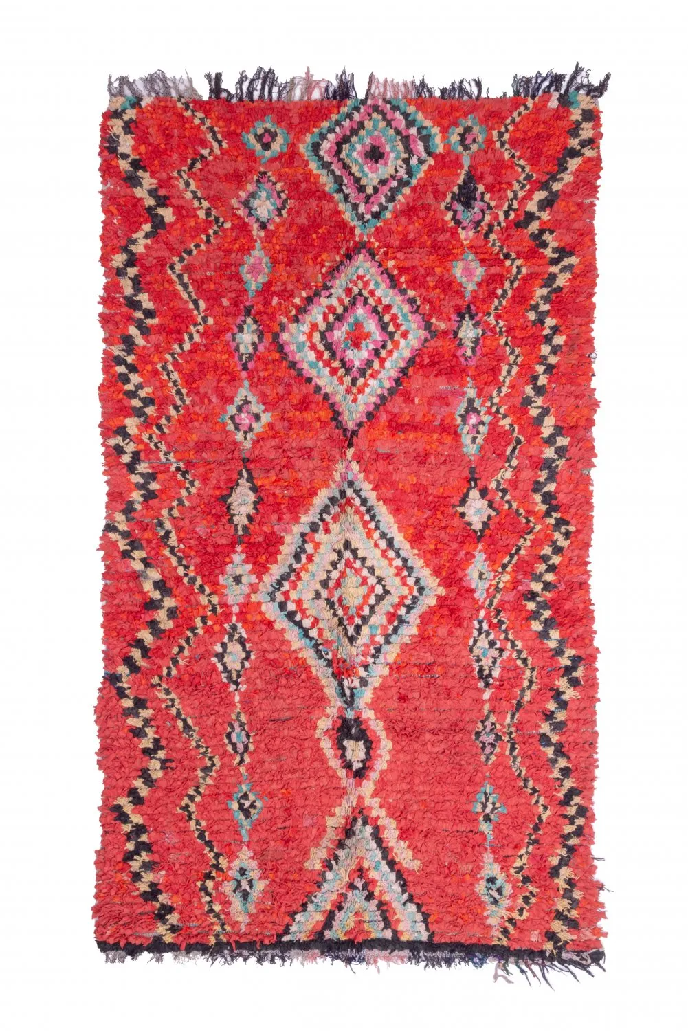 Marockansk Boucherouite-matta 265 x 150 cm