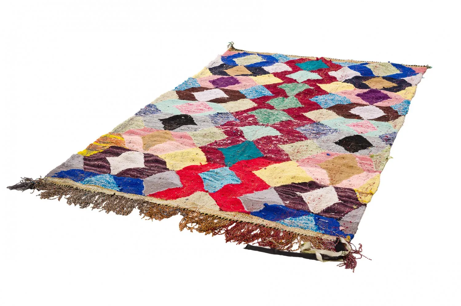 Koberec Berbere Marocký Boucherouite 150 x 255 cm