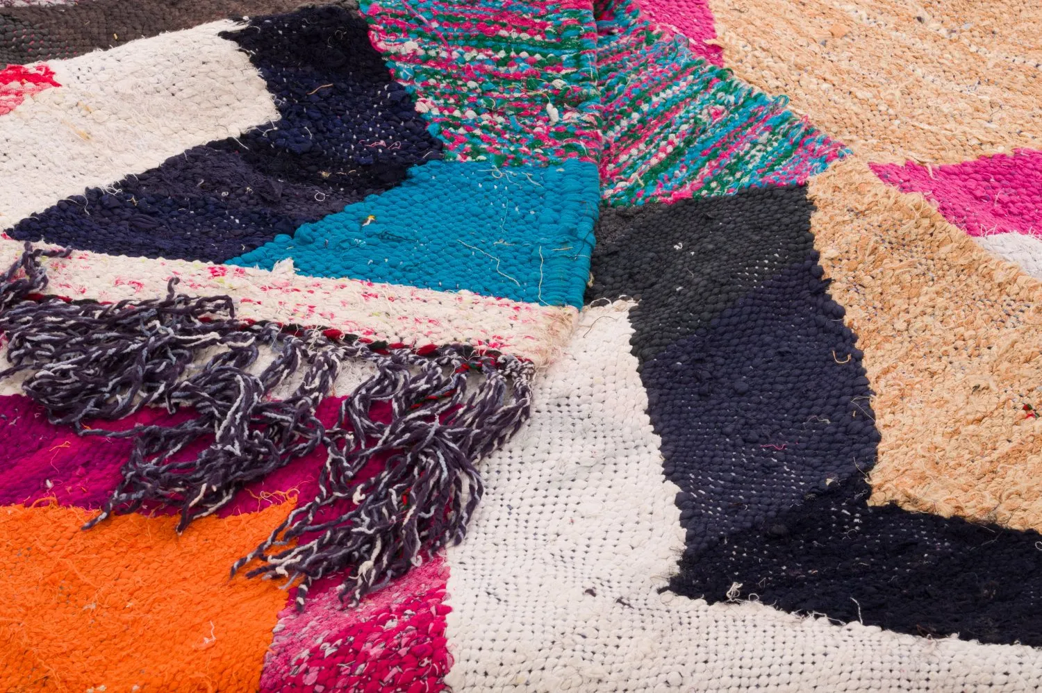 Koberec Berbere Marocký Boucherouite 120 x 265 cm