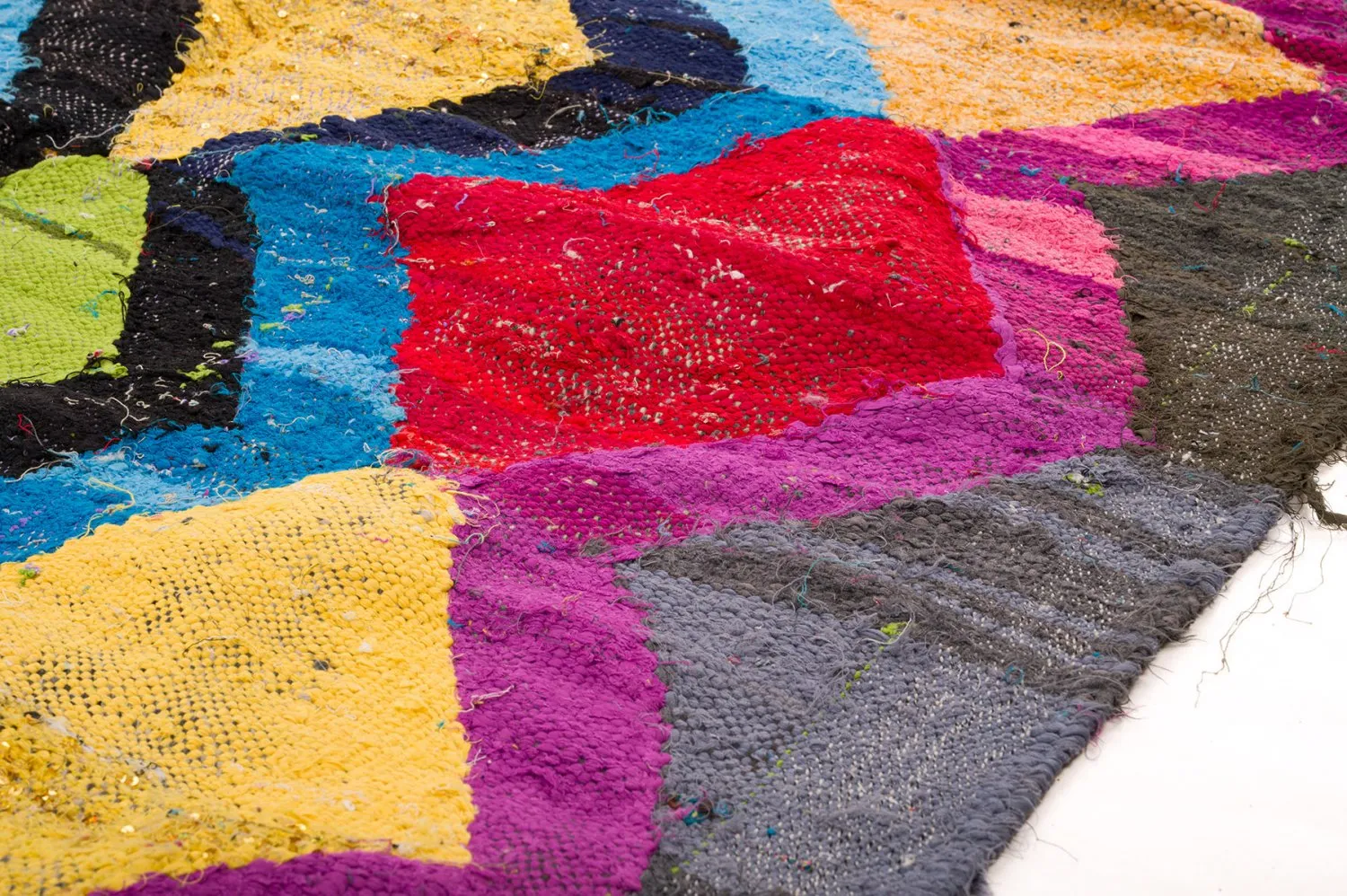 Koberec Berbere Marocký Boucherouite 140 x 275 cm