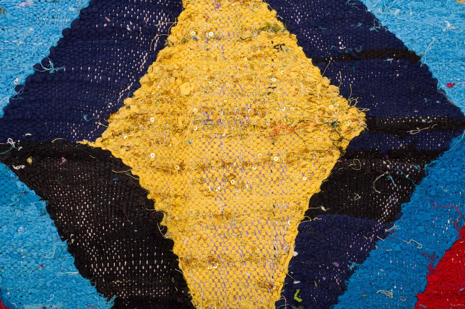 Koberec Berbere Marocký Boucherouite 140 x 275 cm