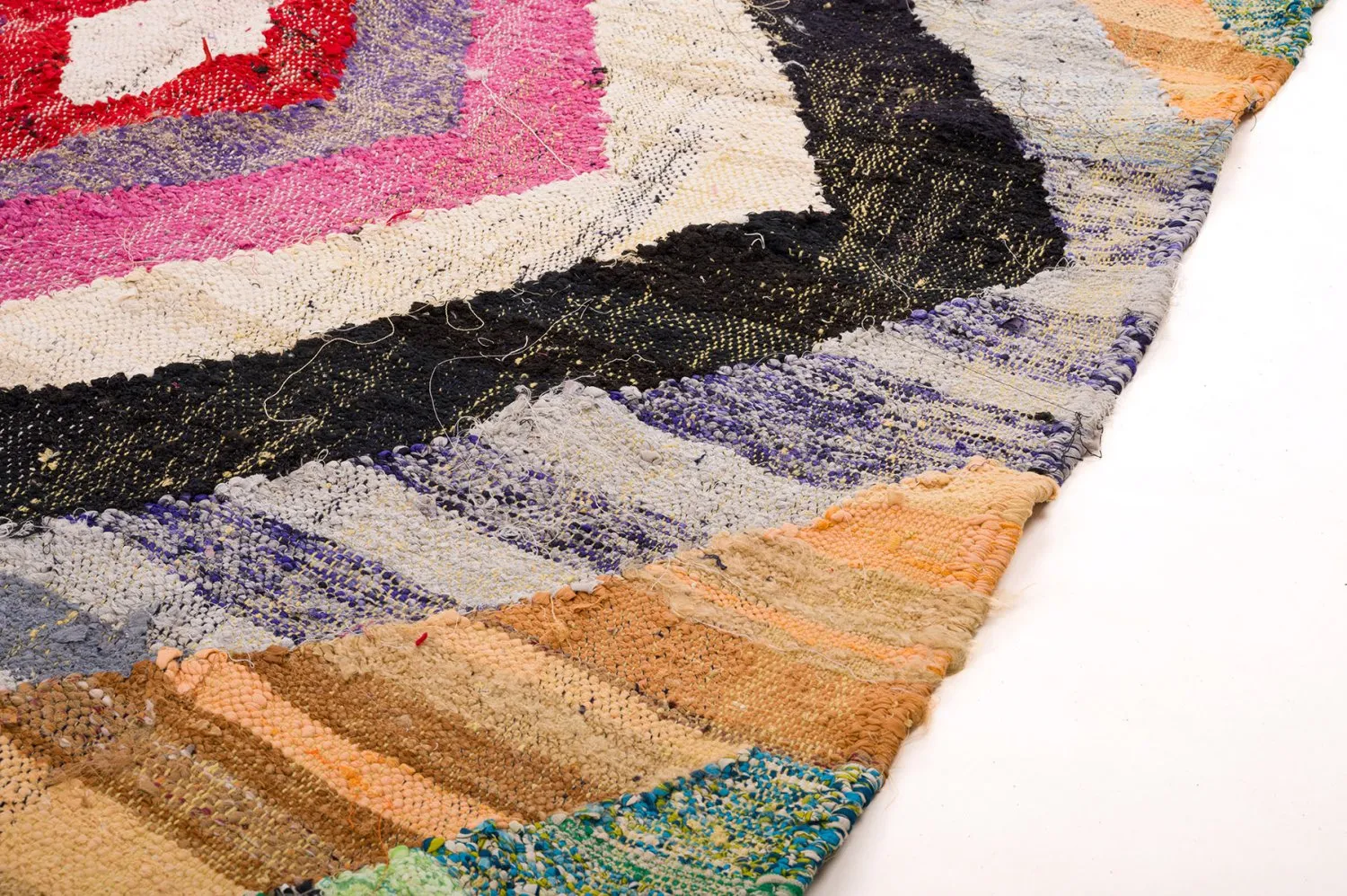 Koberec Berbere Marocký Boucherouite 155 x 285 cm