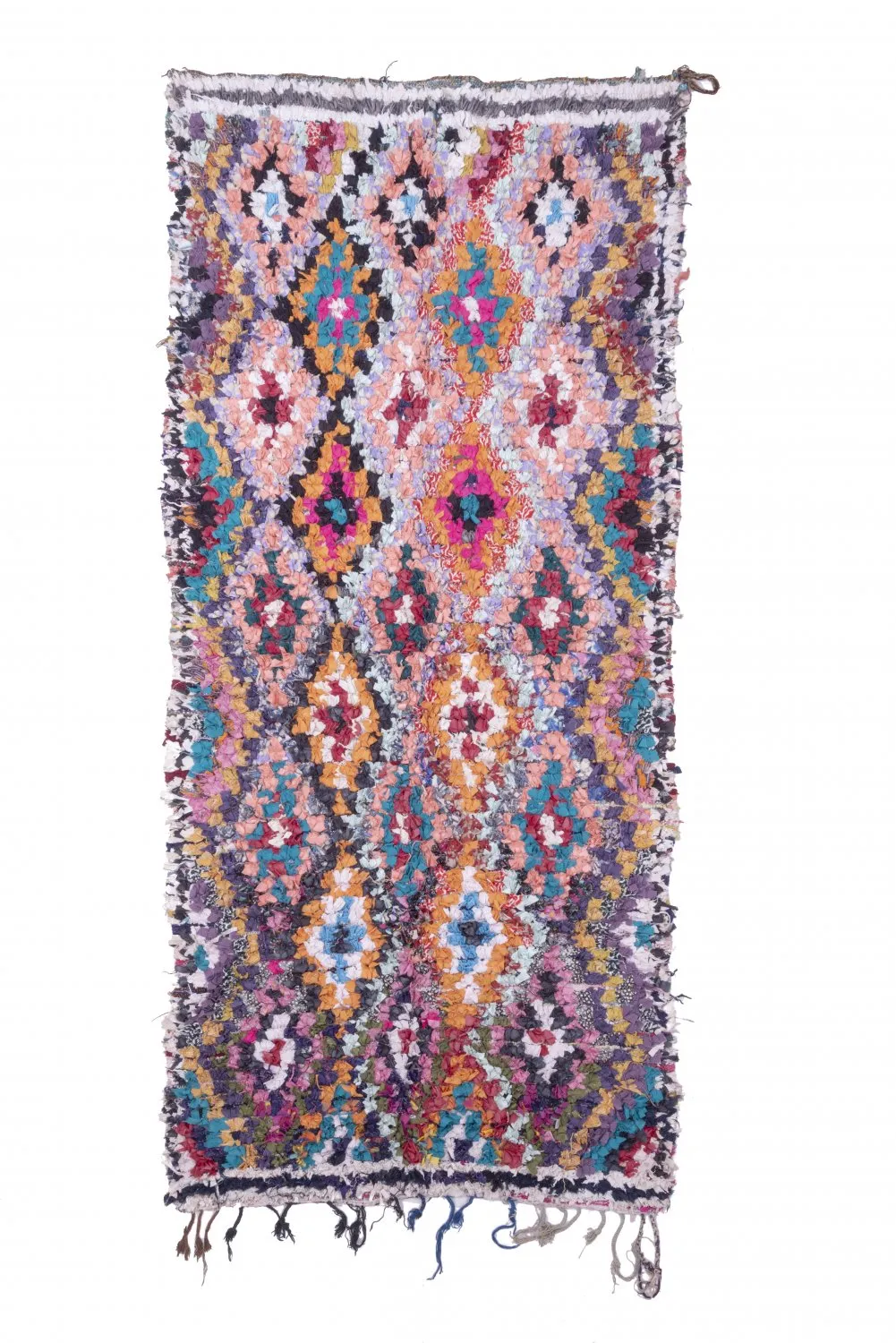 Marockansk Boucherouite-matta 275 x 120 cm