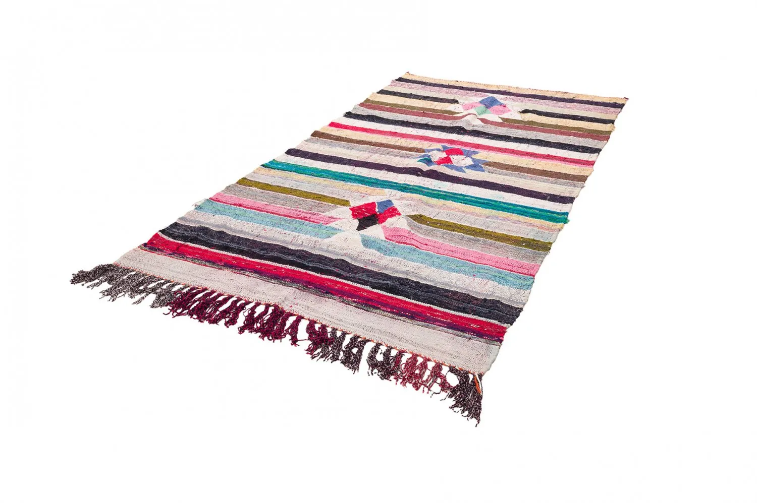 Koberec Berbere Marocký Boucherouite 145 x 295 cm