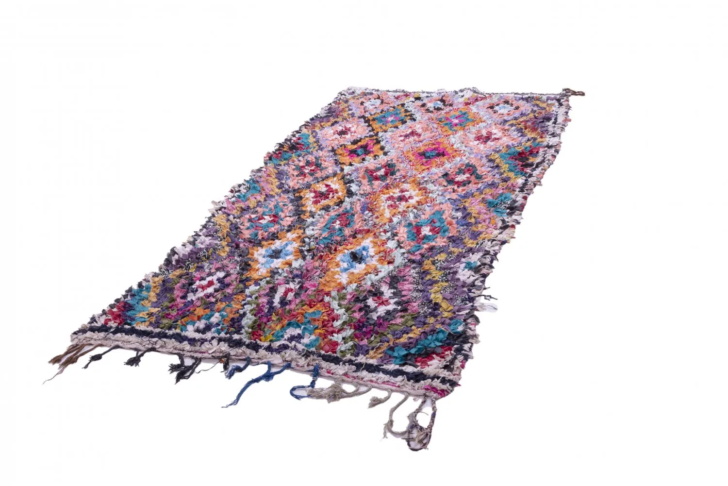 Marockansk Boucherouite-matta 275 x 120 cm