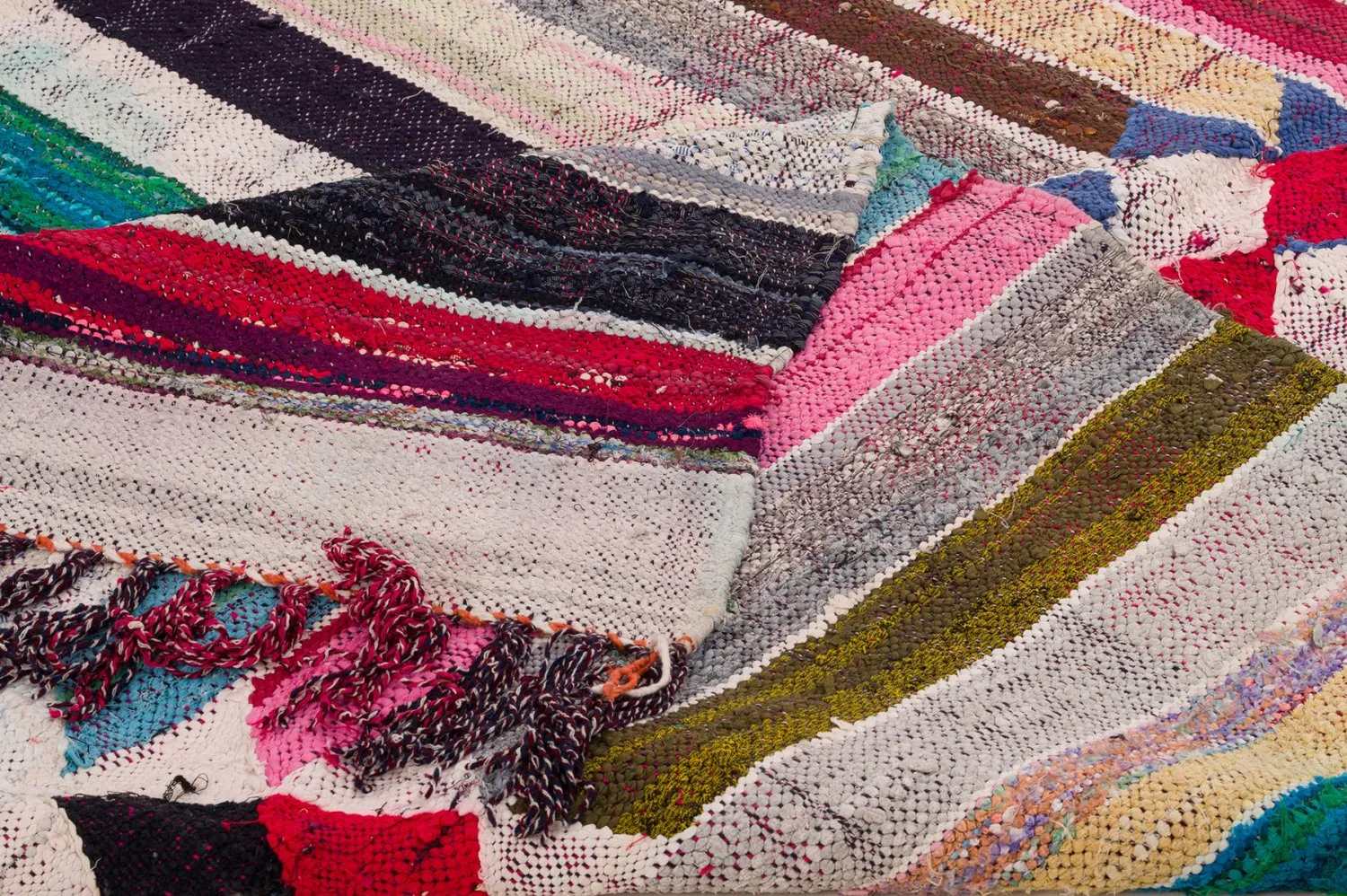 Koberec Berbere Marocký Boucherouite 145 x 295 cm