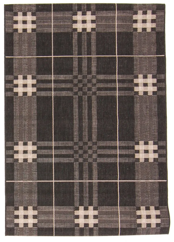 Wiltonmatta - Sacramento (svart/sand)