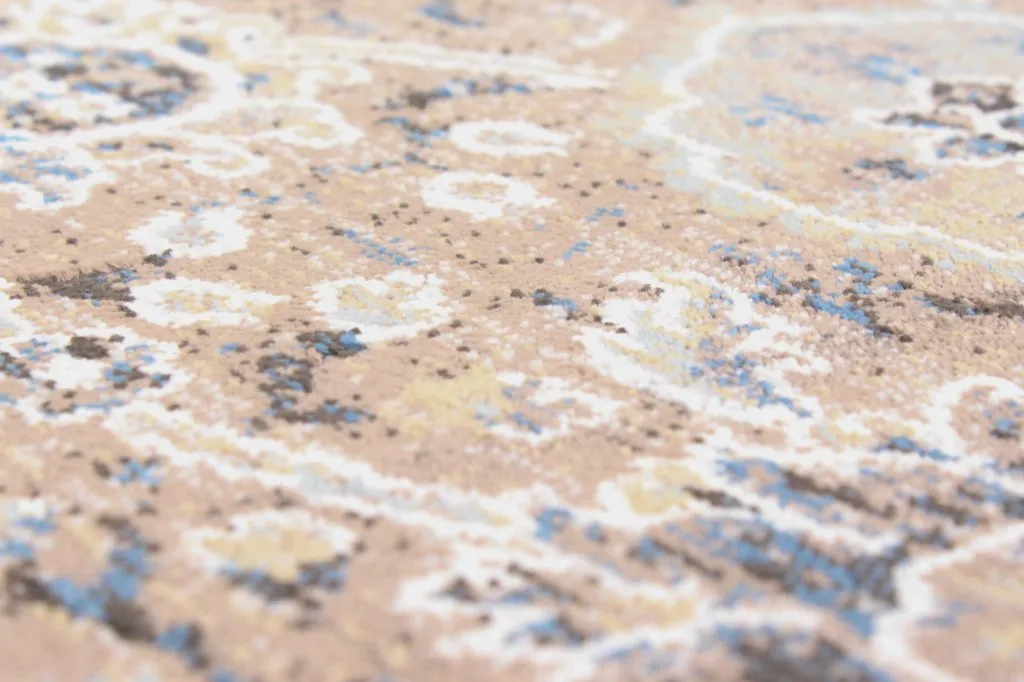 Wiltonmatta - Sanandaj (blå-beige)