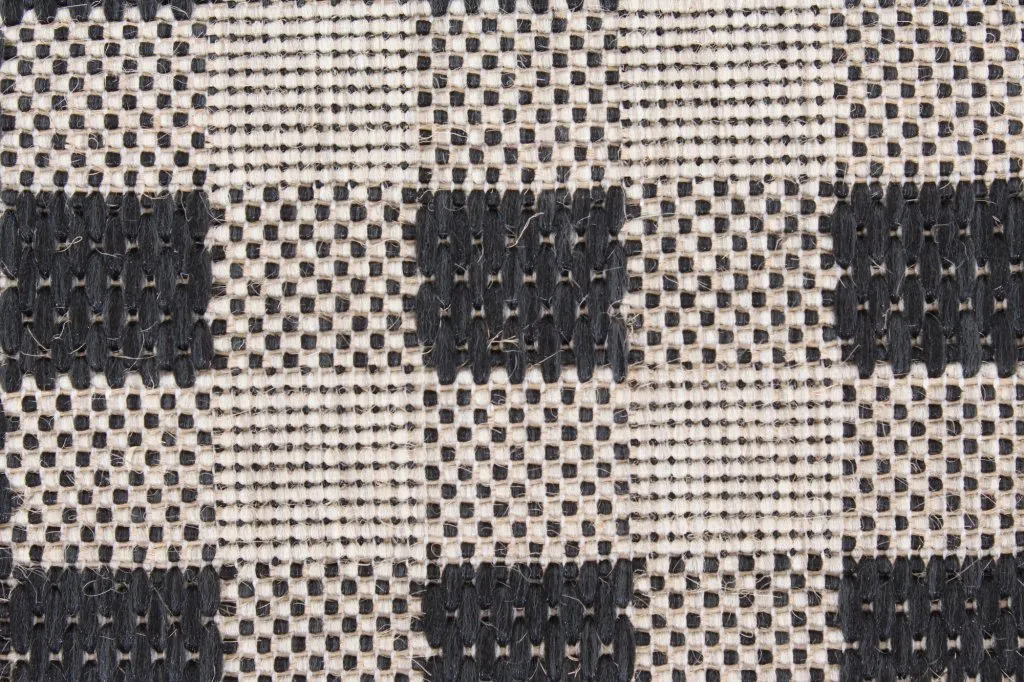 Wiltonmatta - Sacramento (svart/sand)