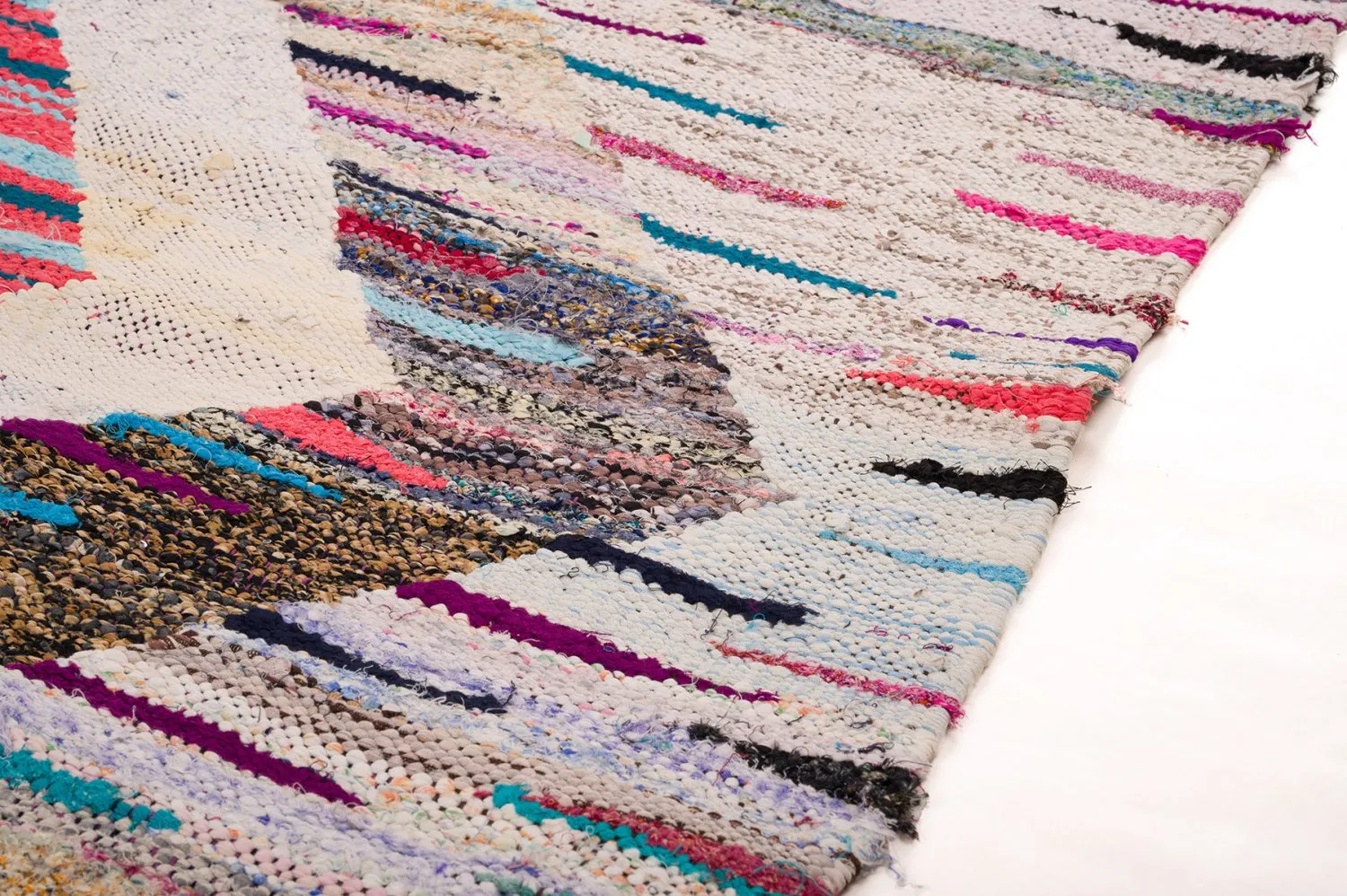 Koberec Berbere Marocký Boucherouite 145 x 310 cm